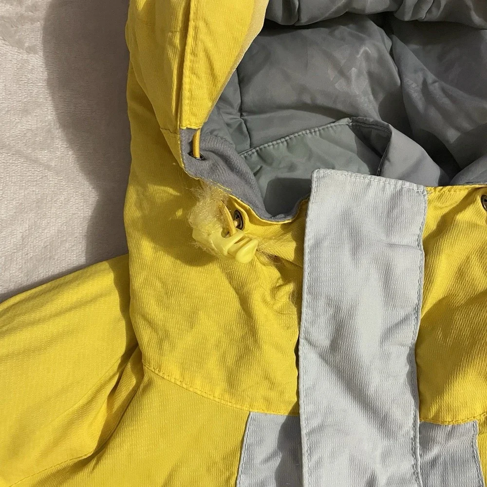 American Eagle Outfitters Jacket Womens Size XS Yellow Gray Performance Snow Ski